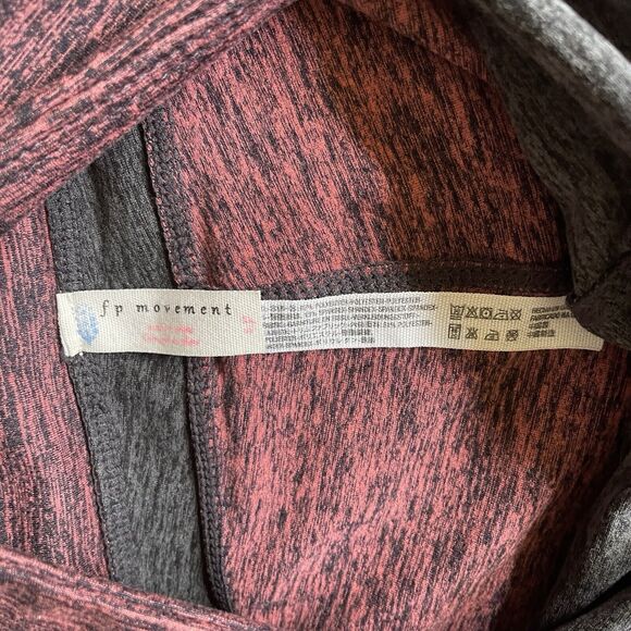 Free People FP Movement Dylan' Colorblock Heather High-Rise Leggings sz S Red - Picture 13 of 16